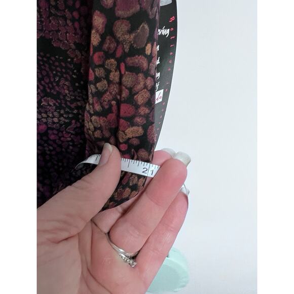 Vintage Midi Dress Womens 16W Deadstock Forest Fairy 90s Grunge Whimsy Sheer - Picture 11 of 16